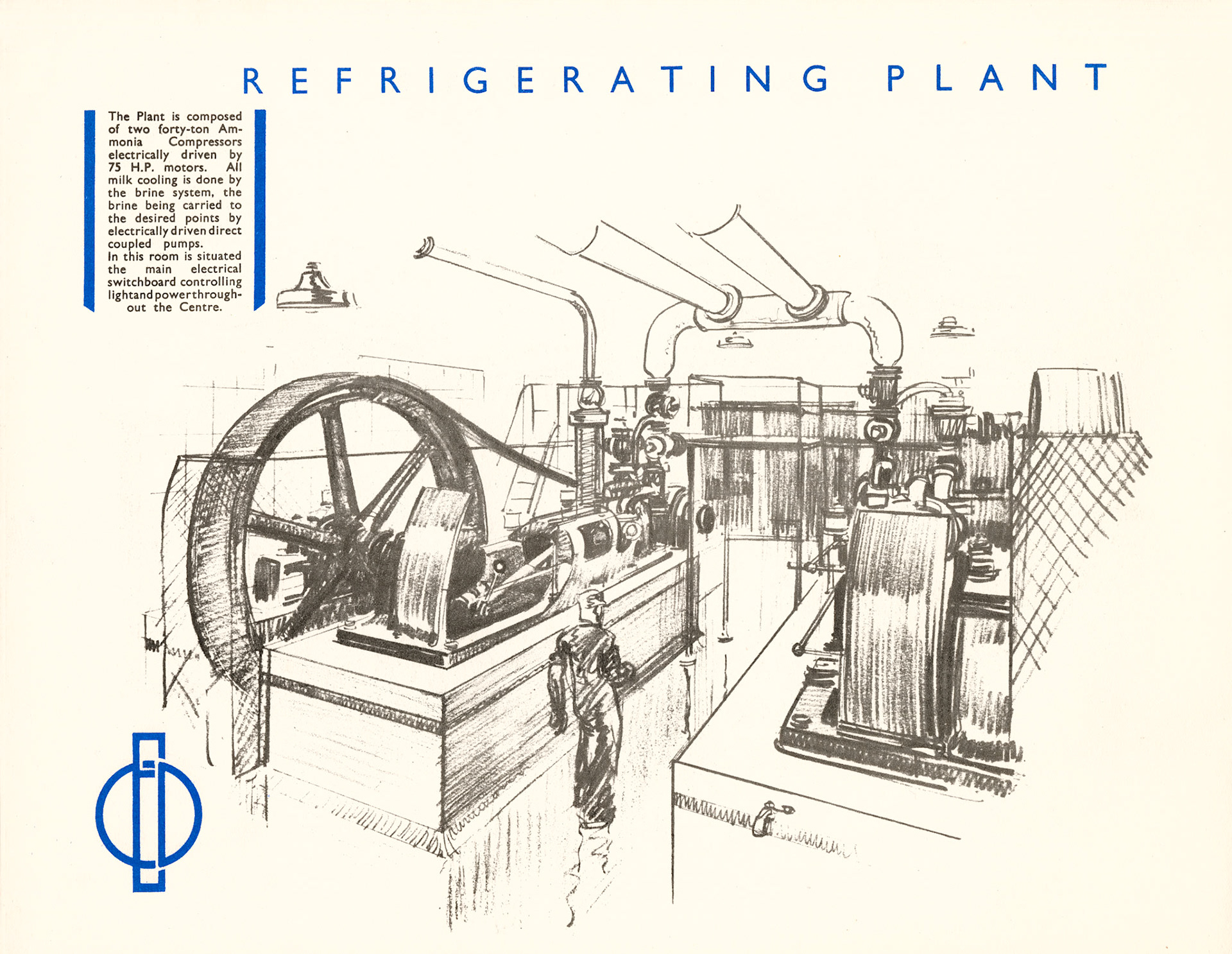 1930 Cricklewood Opening Brochure-Refrigerating Plant (Courtesy Paul Luke)