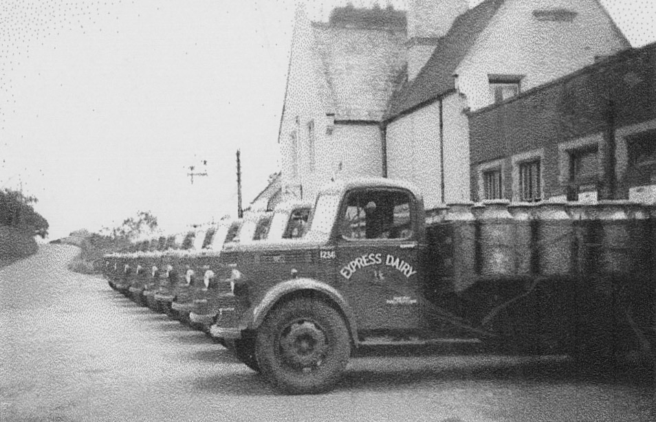 1950's Seaton Junction Churn Collection. Janet Coles comments "Worked in the Lab there it was a great place to work. Mr Clarke the Manager used to call his secretary into his office to fill his fountain pen. Real old school!" (Courtesy Keith Sweetland)