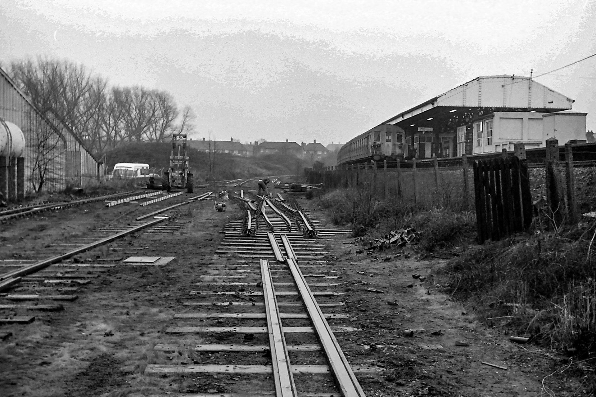 1979 South Morden rail siding and track removal. (Photographer Sam Jones)