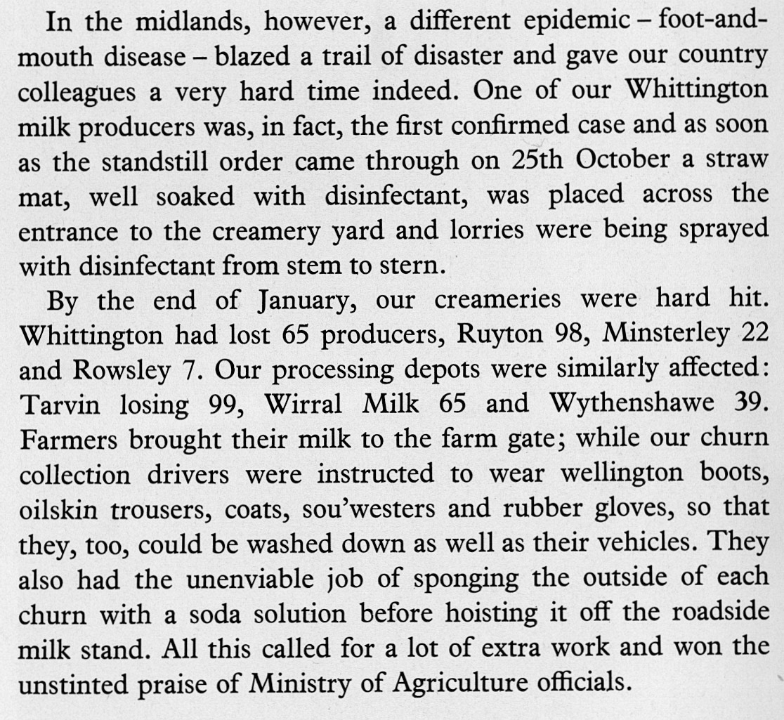 1968 Foot &amp; Mouth precautions