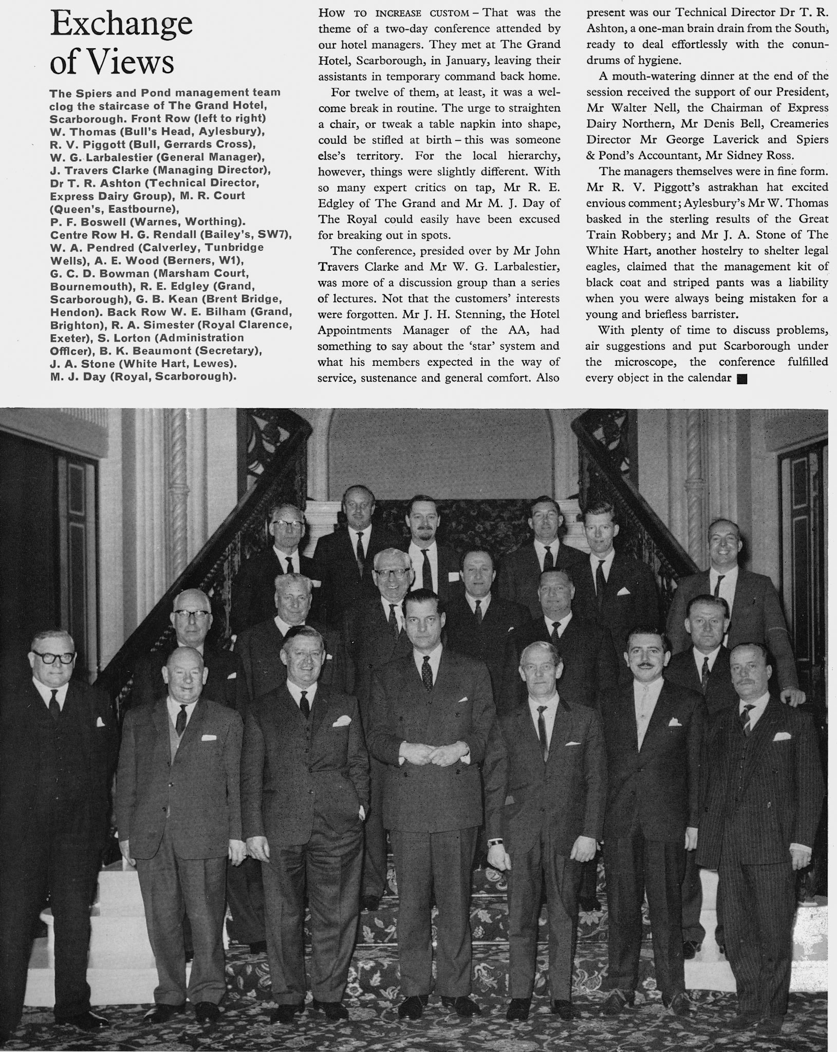 1965 Spiers and Pond Management Conference. (Express News Spring)