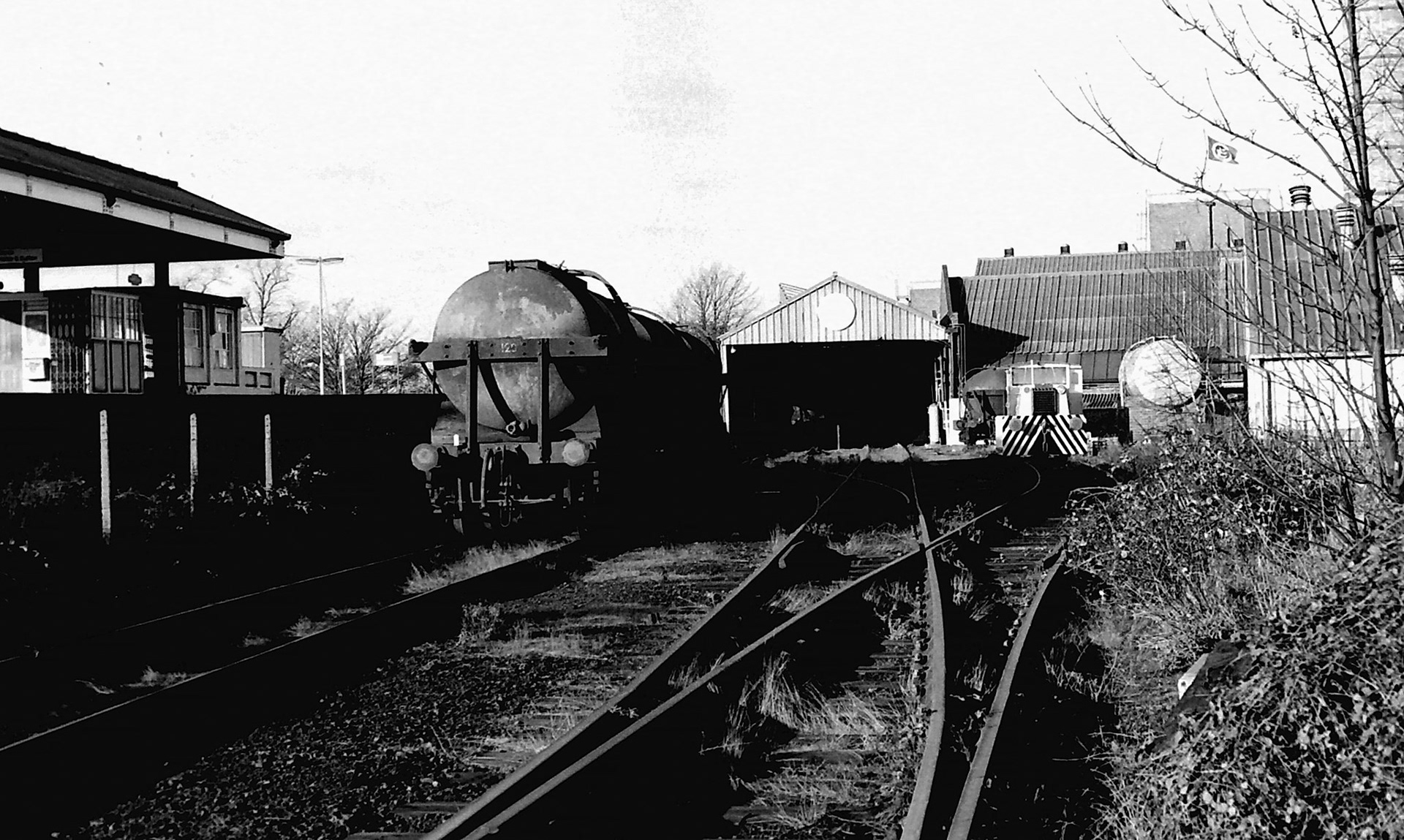 1970's South Morden rail unloading bay in operation. (Photographer Sam Jones)