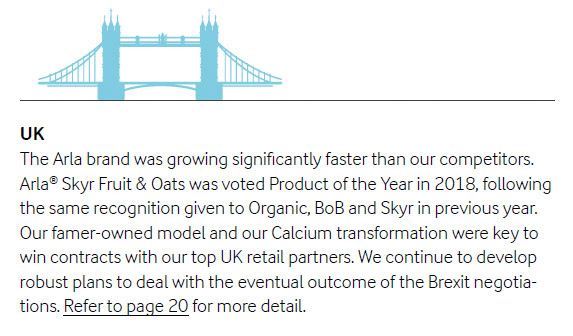 (Extract from Arla Foods Annual Report)