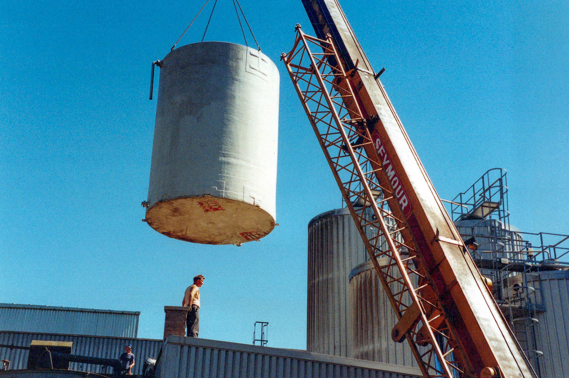 1980's Appleby Spray Drier Installation. (Courtesy David Atkinson)