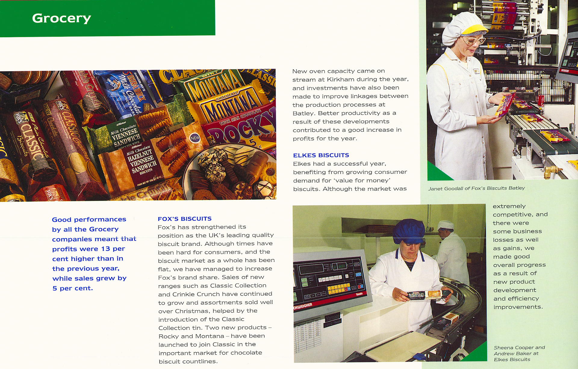 1993 Northern Foods Employee Report, following the purchase of Express and Eden Vale the previous financial year. (Express Dairy Tales Archive)