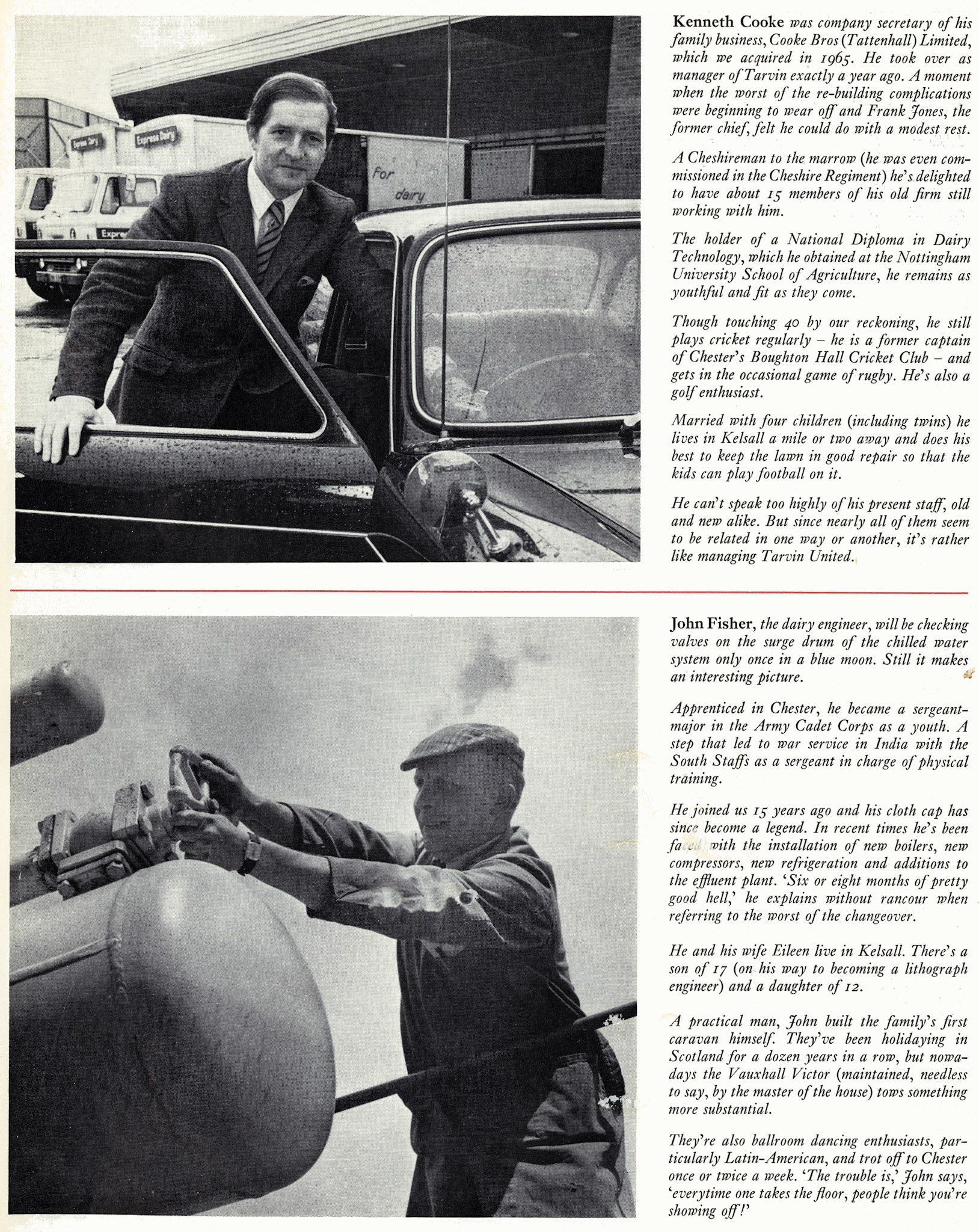 1971 In depth article about Pool Bank Dairy, Tarvin (Courtesy Doreen Williams)