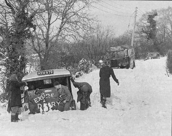 1950's Snowy Delivery in London.  (Courtesy Michael Aldread)