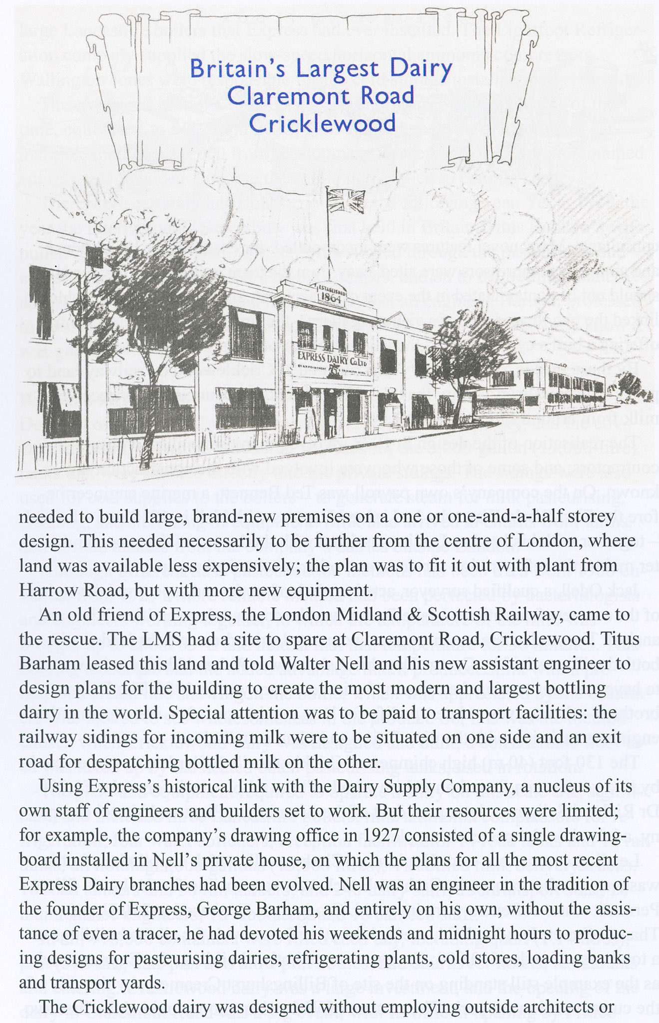 2026 Cricklewood Dairy History. Article written by Peter Roper published in the Great London Industrial Archeological Society Journal, Volume 24.