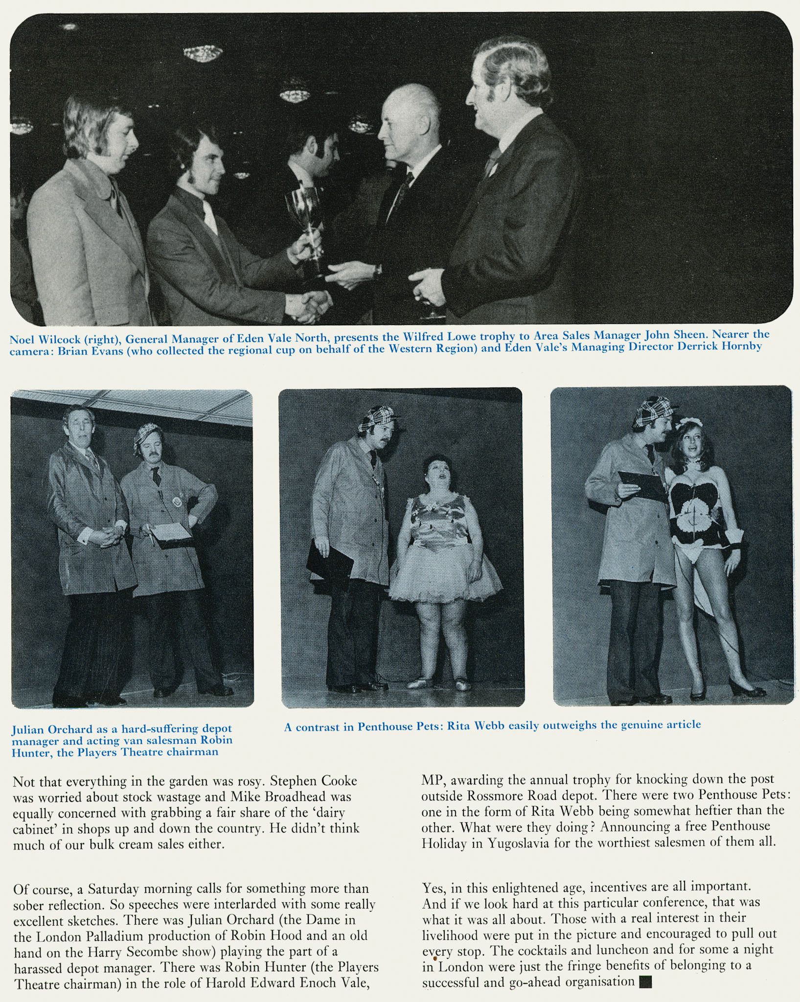 1973 Eden Vale annual sales conference.(Express News Summer)