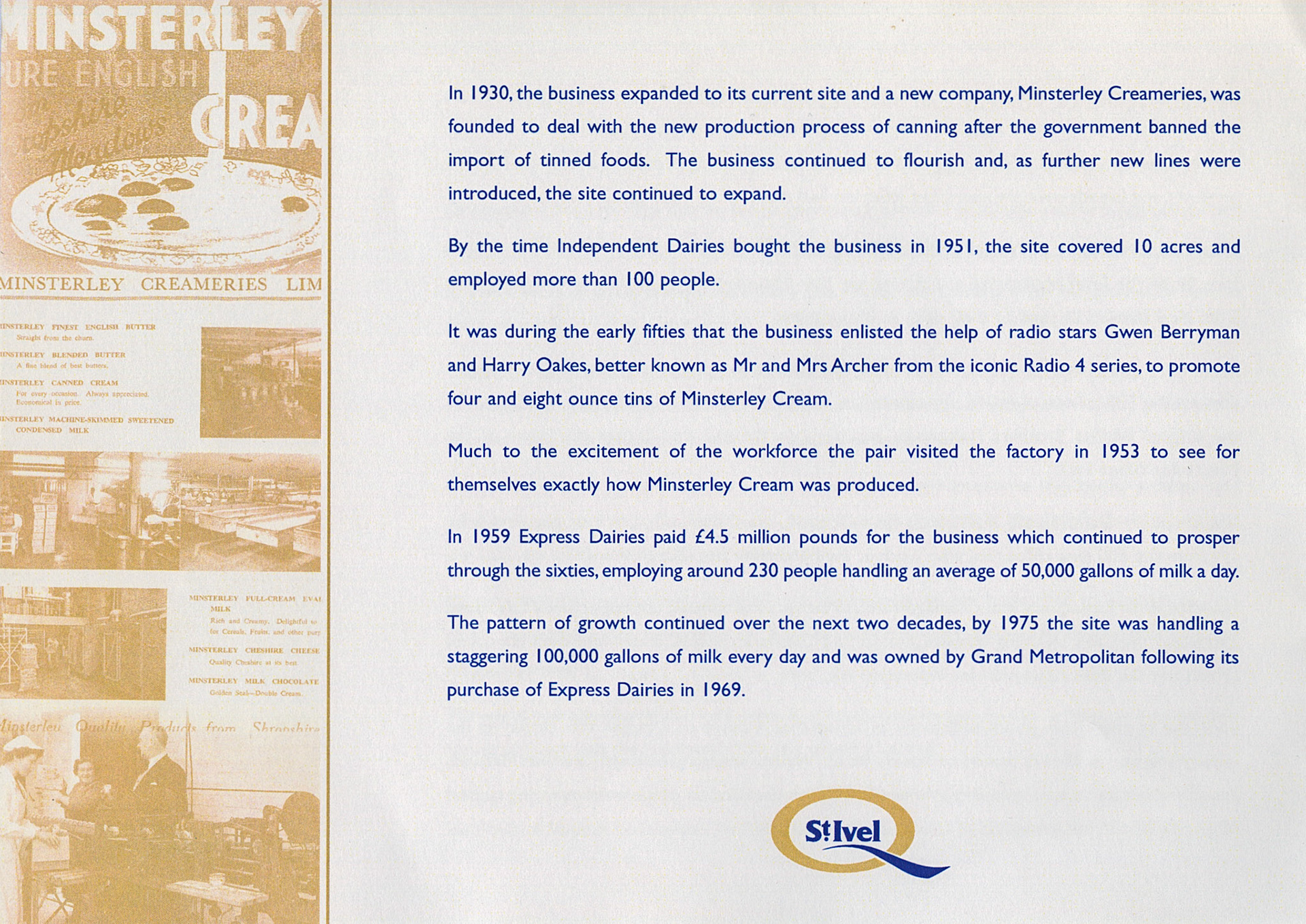 2006 'The Minsterley Creamery 1906-2006' (Courtesy Steven Harley)