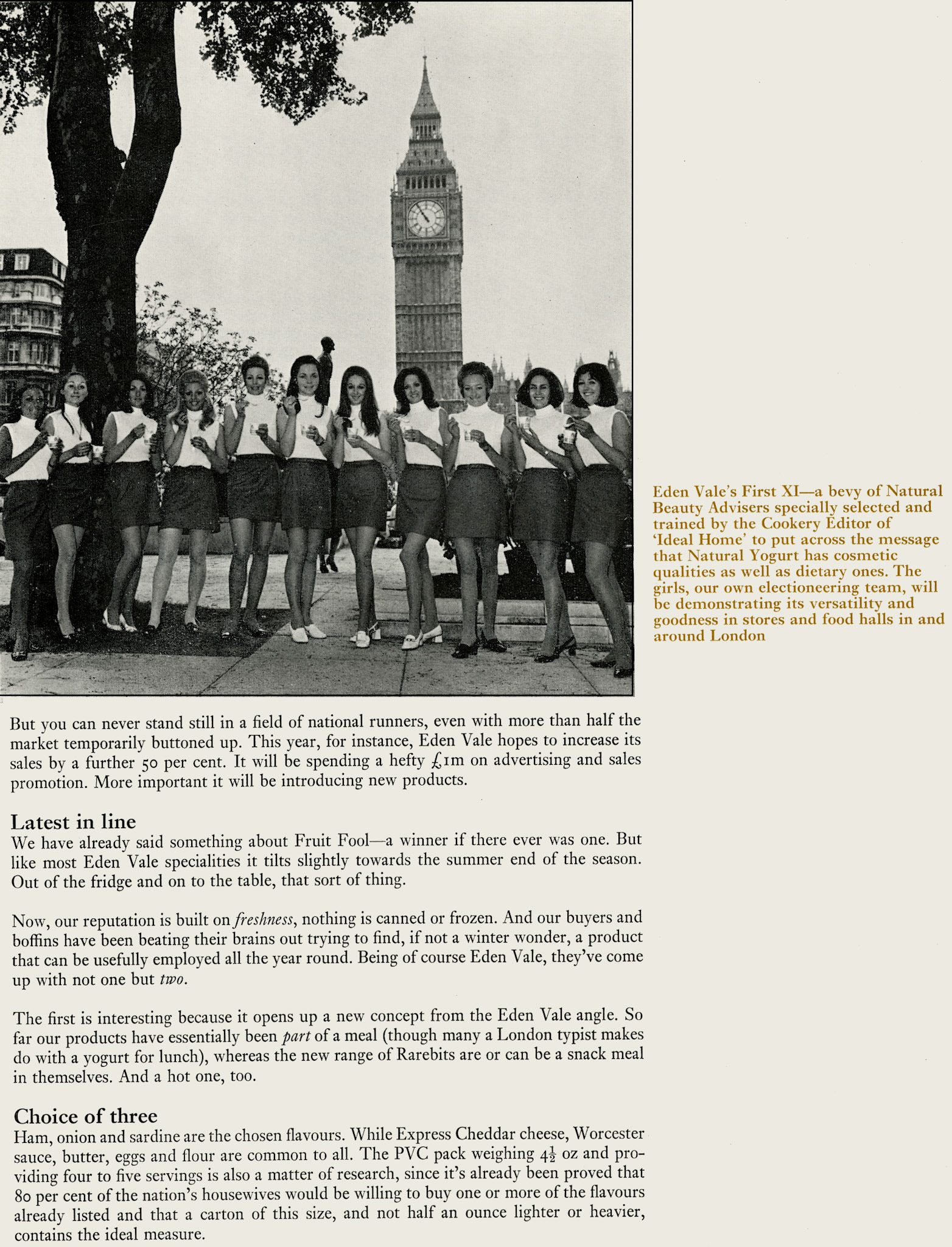1970 Update on Eden Vale, now a national supplier of dairy products. (Express News Autumn)