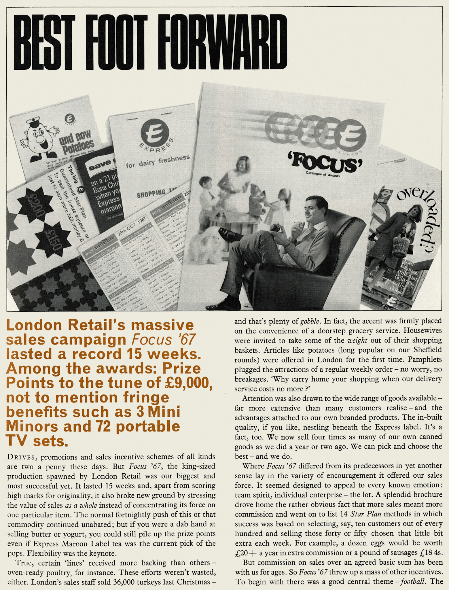 1968 London Region sales campaign 'Focus '67' (Express News Spring)