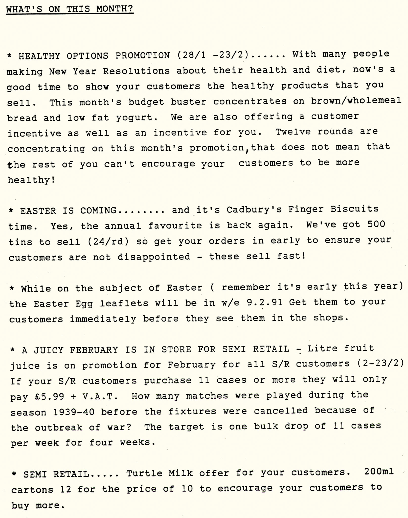 1991 Bloomsbury. The 'Bloomsbury Bugle' newsletter produced in-house for depot staff. (Courtesy Michael Aldread)