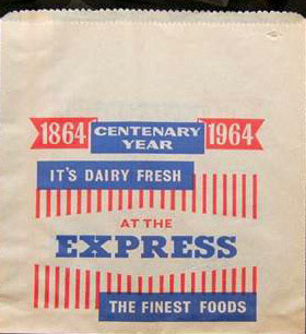 1964 Promotional Shop Paper Bag (Courtesy Richard Gaylard)