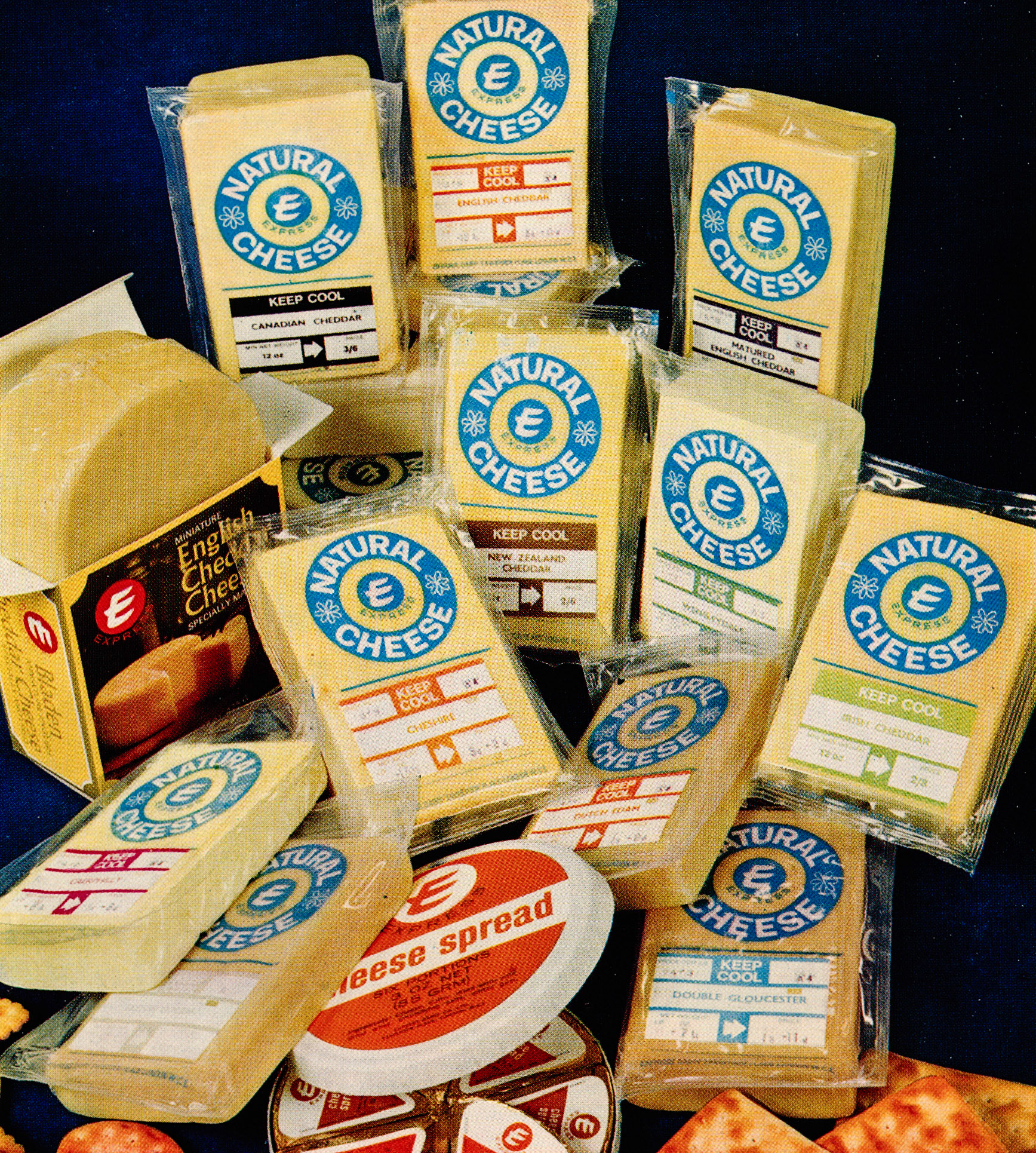 1970 Express label cheeses (Express News Spring)