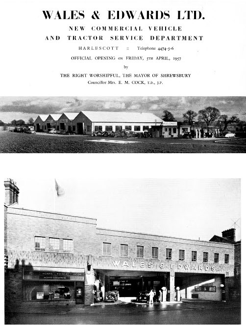 1957 Wales &amp; Edwards Souvenir Brochure, produced to mark the opening of the new Harlescott works in April. (Courtesy milkfloats.org.uk)