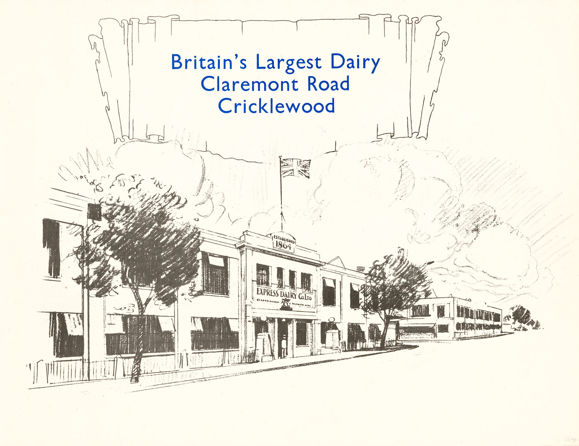 1930 Cricklewood Opening Brochure-Title Page Illustration (Courtesy Paul Luke)