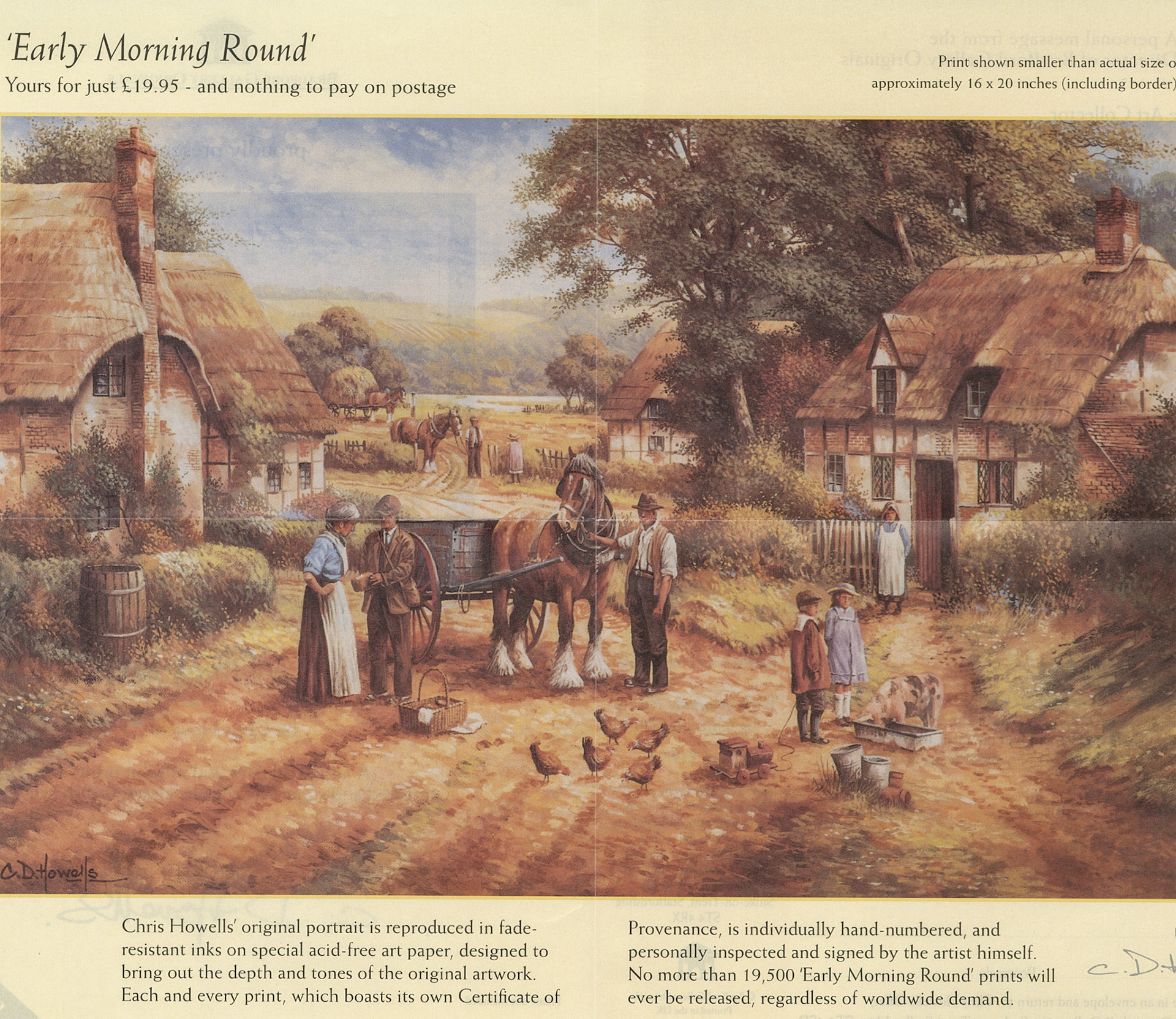 1980s? 'Early Morning Round' print by Chris Howells. (Courtesy Paul Luke)
