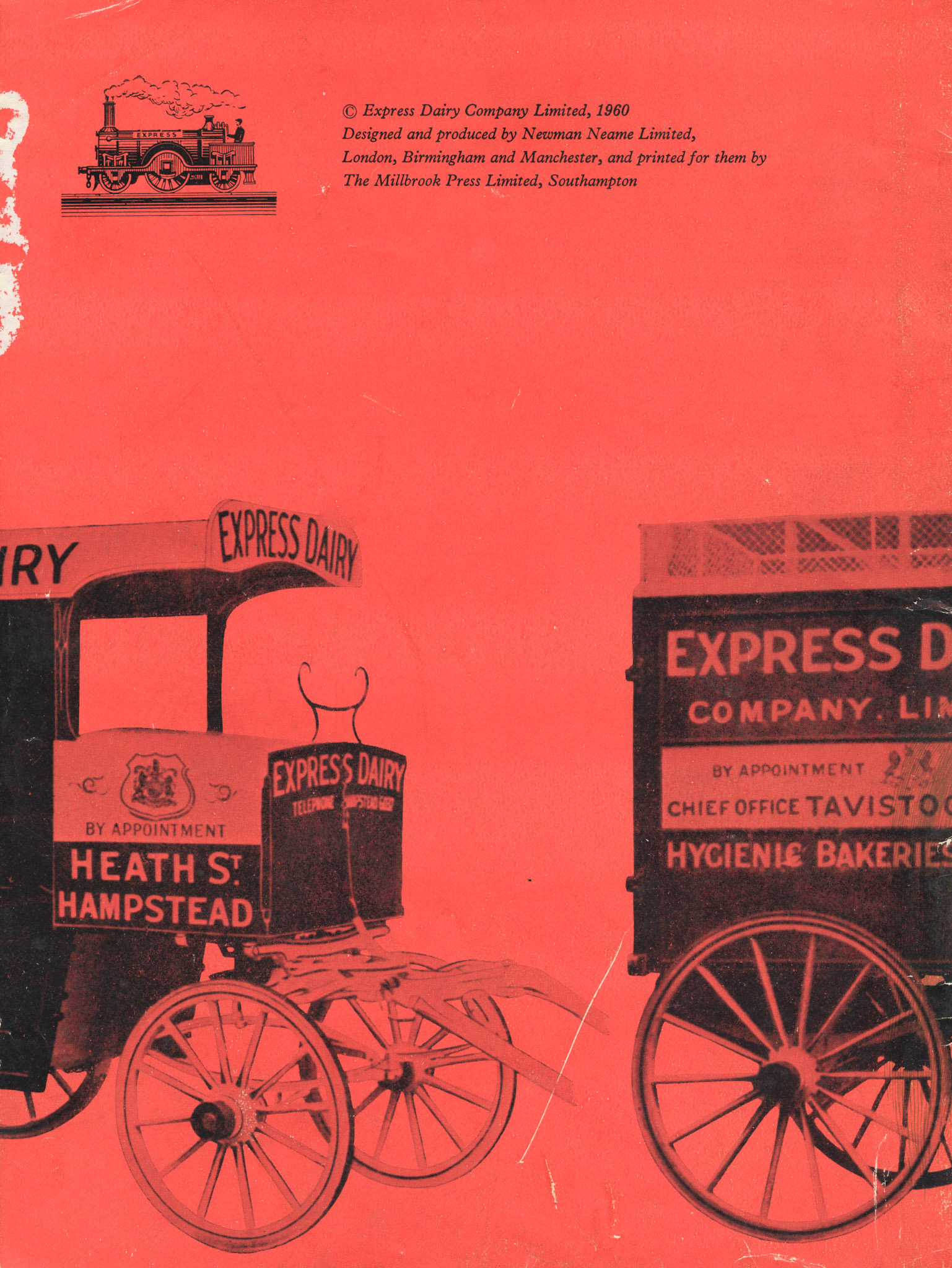 Horse-drawn milk carts from Hampstead and Highbury