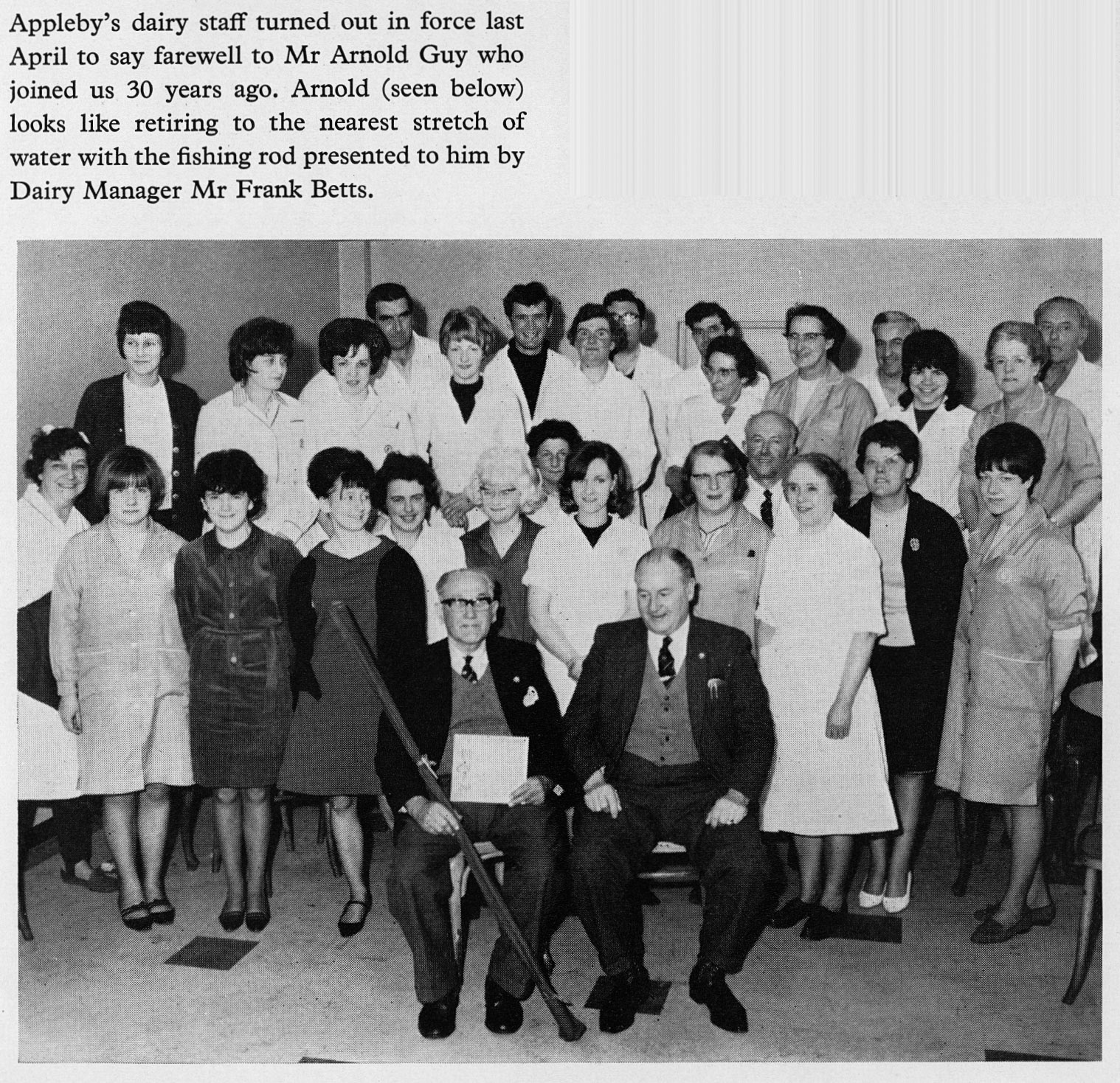 1967 Arnold Guy retires at Appleby after 30 years