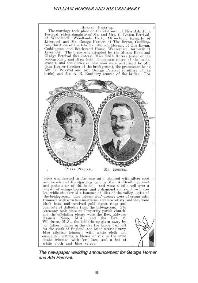 William Horner and his Creamery, Jill King