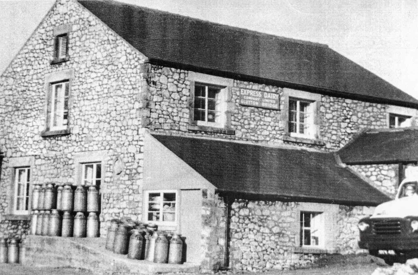 1960's Express Dairy-Glutton Bridge, Derbyshire Alan Salt comments "Only a small site but made some good Derby Cheese. The building is still there but a garage nowadays." (Courtesy Alan Salt)