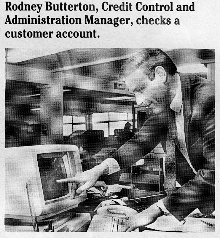 1986 Customer Services/ Credit Control Dept at South Ruislip