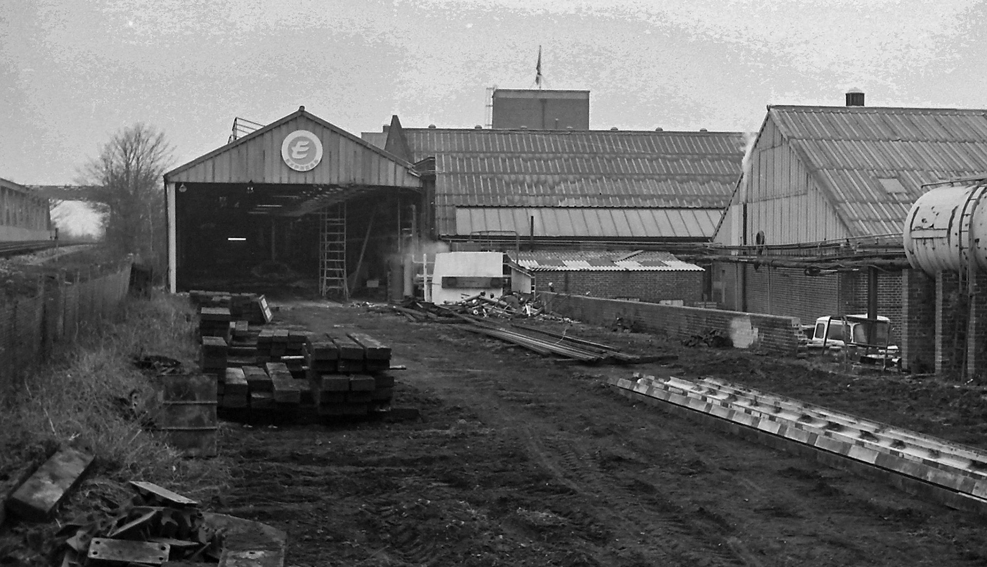 1979 Removal of tracks from rail siding (Picture from Sam Jones via Geoff Smith)