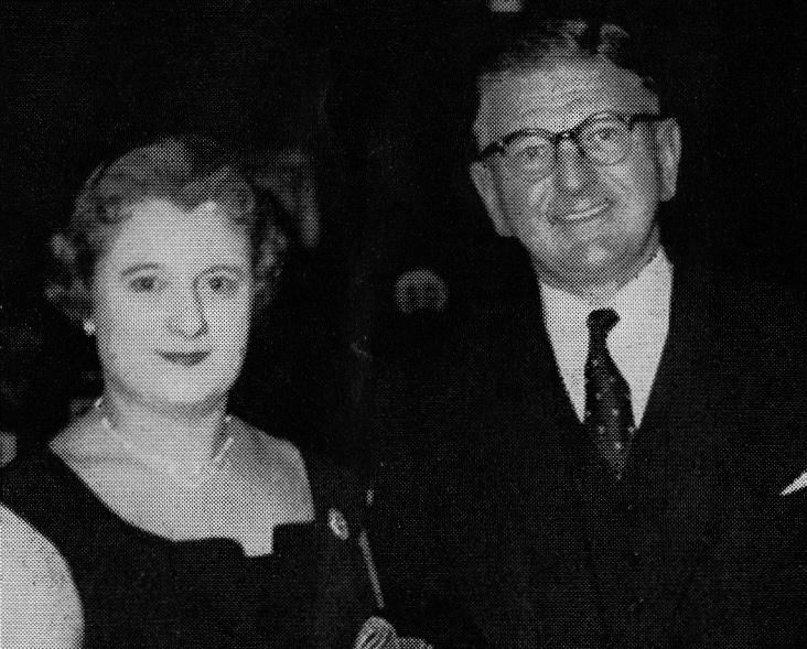 1960 Stan Long and his wife at the Area 6 Dinner Dance