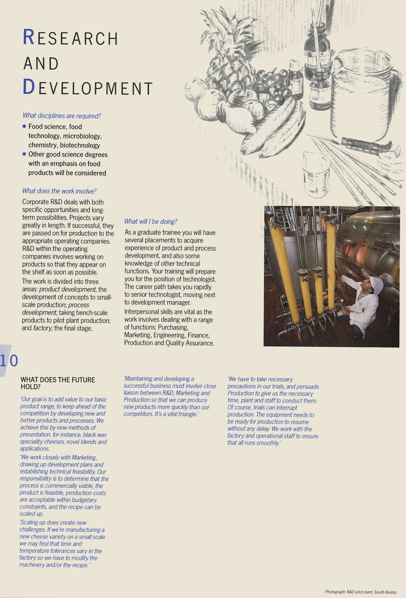 1987 Graduate Recruitment Brochure 'A New Perspective' Page 10. (Courtesy Soo Rose-Cook)