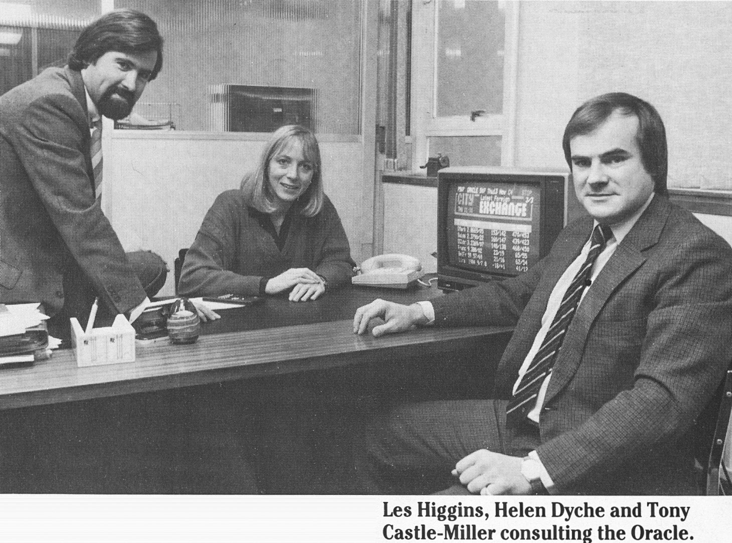 1987 South Ruislip Export Dept staff - Les Higgins, Helen Dyche and Tony Castle-Miller