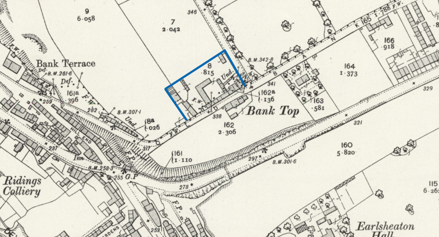 1914 Manorcroft Dairy Location (Courtesy National Library of Scotland)