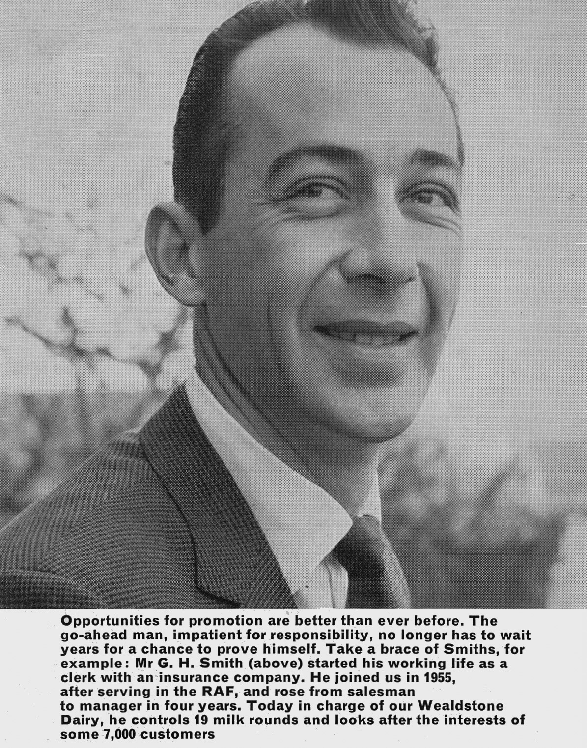 1965 G.H. Smith, manager of Wealdstone Depot.  (Express News Spring)