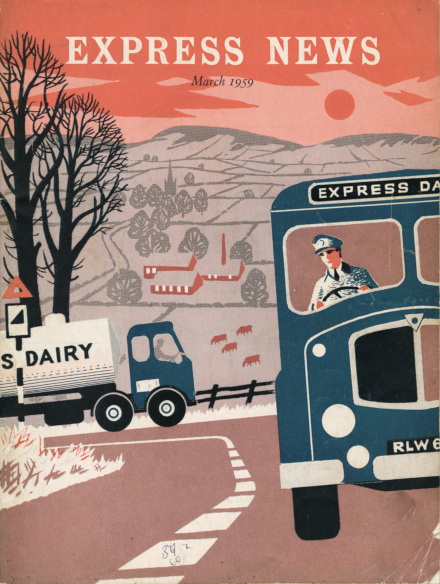 1959 Cover Artist - David Chalmers  illustrating 'Milk Supplies'