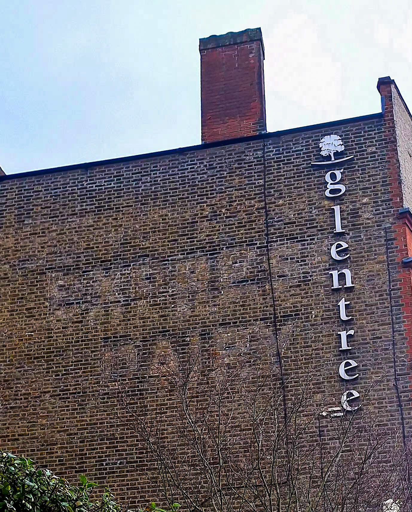 2025 Golders Green Depot site, on the corner of Hoop Lane and Finchley Road with a 'ghost sign' still visible. (Courtesy Express Dairy Memories)