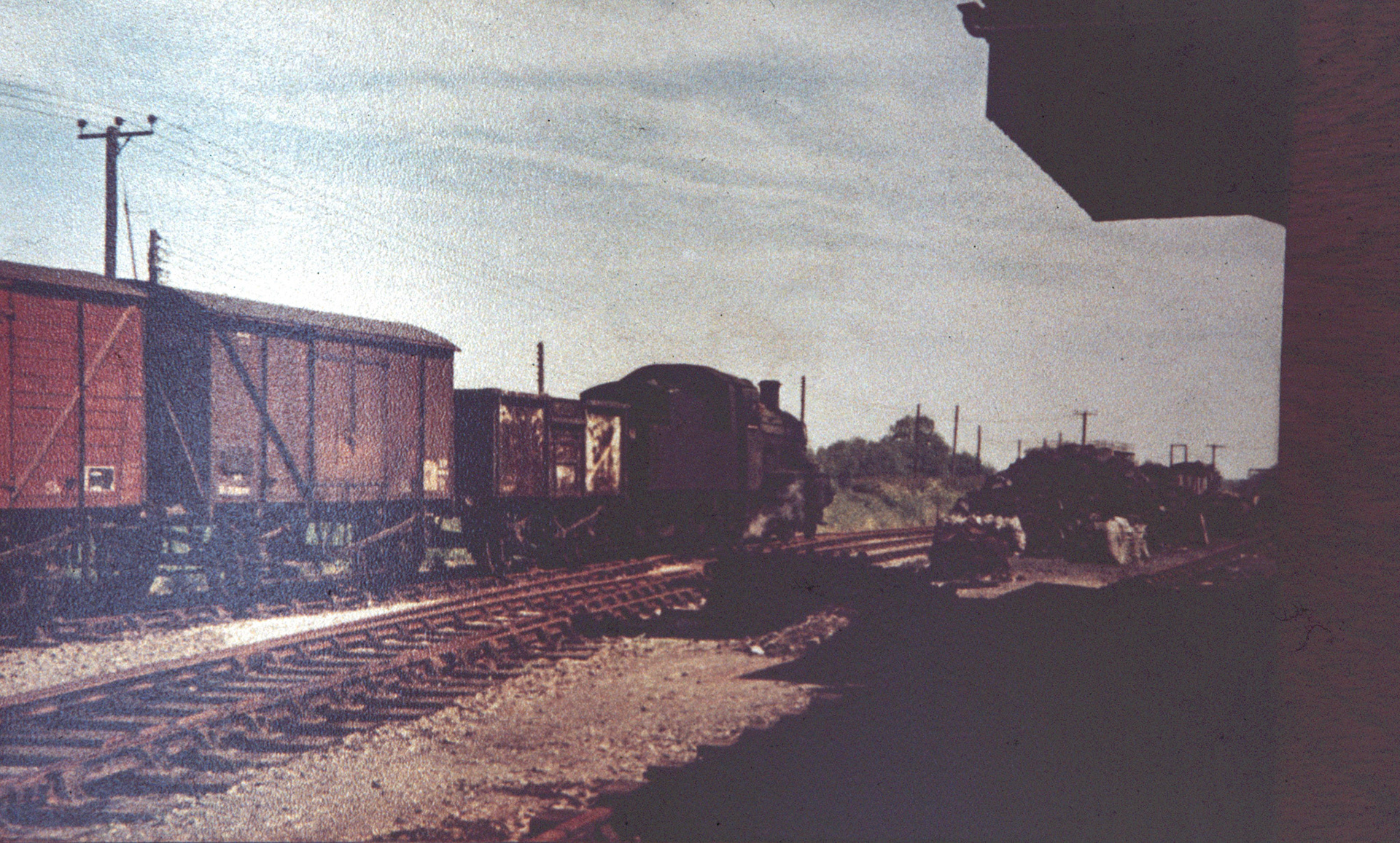 Minsterley rail sidings. (Joe Lyons 35mm slides)