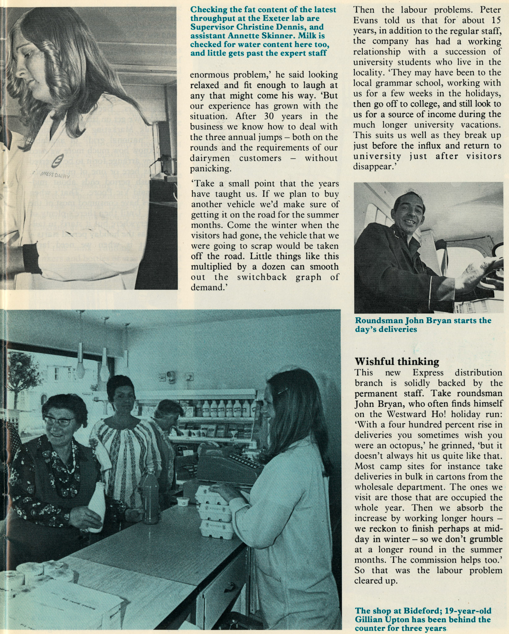 1977 Bideford Dairies &amp; Express Exeter