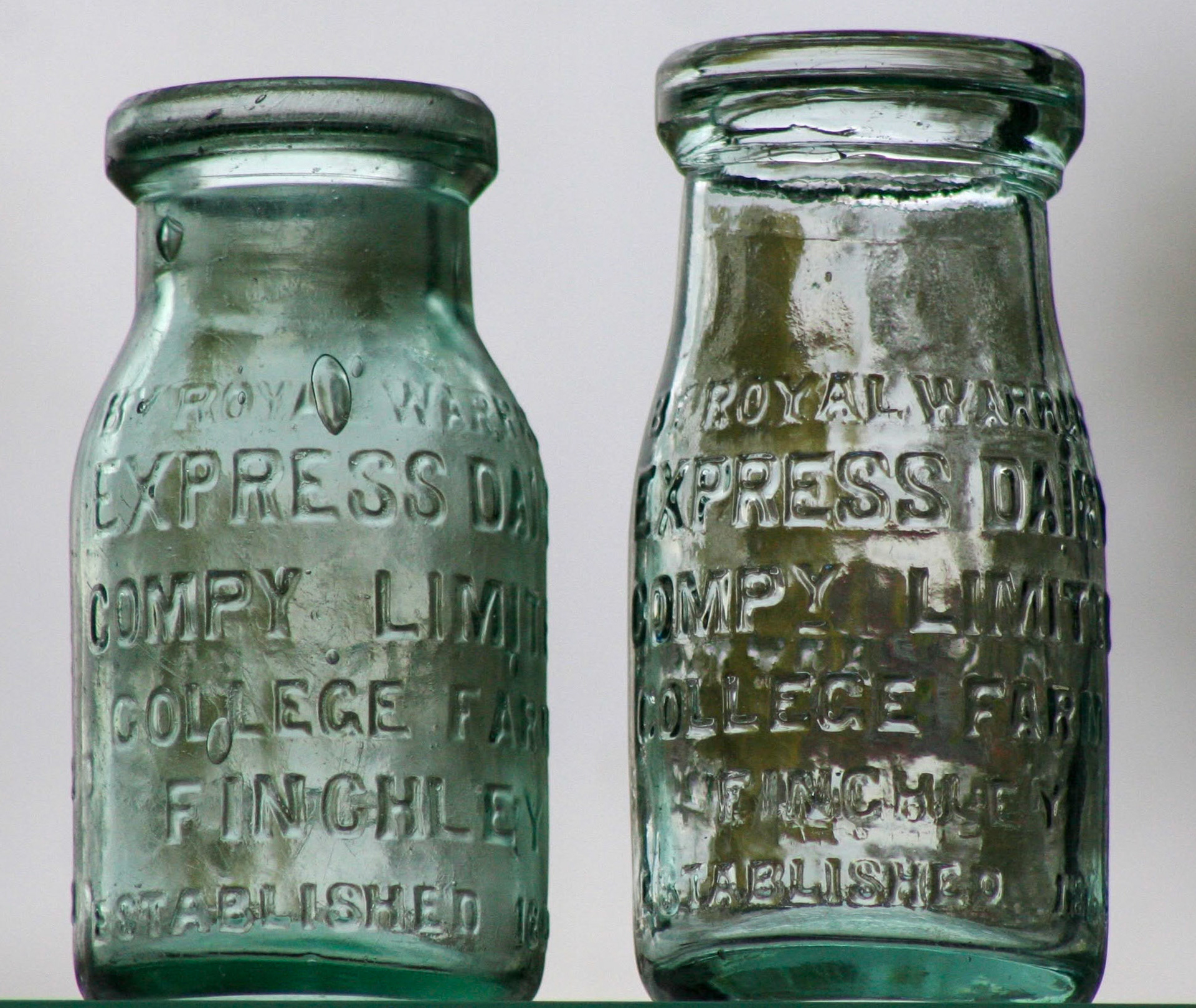 1900s? Wide-neck bottles from College Farm (Courtesy Paul Smith)