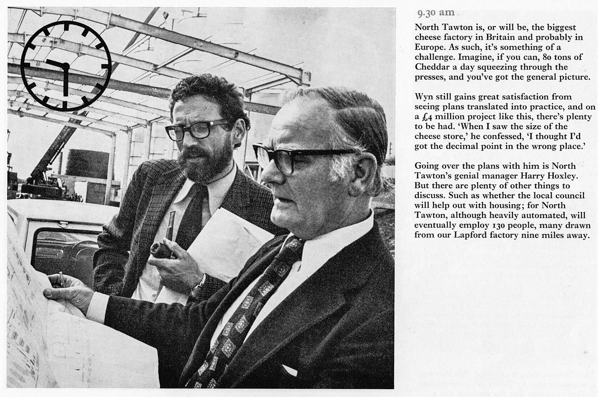 1973 Day in the Life of Wyn Roberts with Harry Hoxley, North Tawton Manager