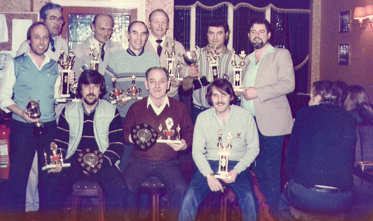 1980s Social Evening at 'The Farwig' pub, opposite Bromley Processing. (Picture by Reg Ball, on loan from Colin Bristow)