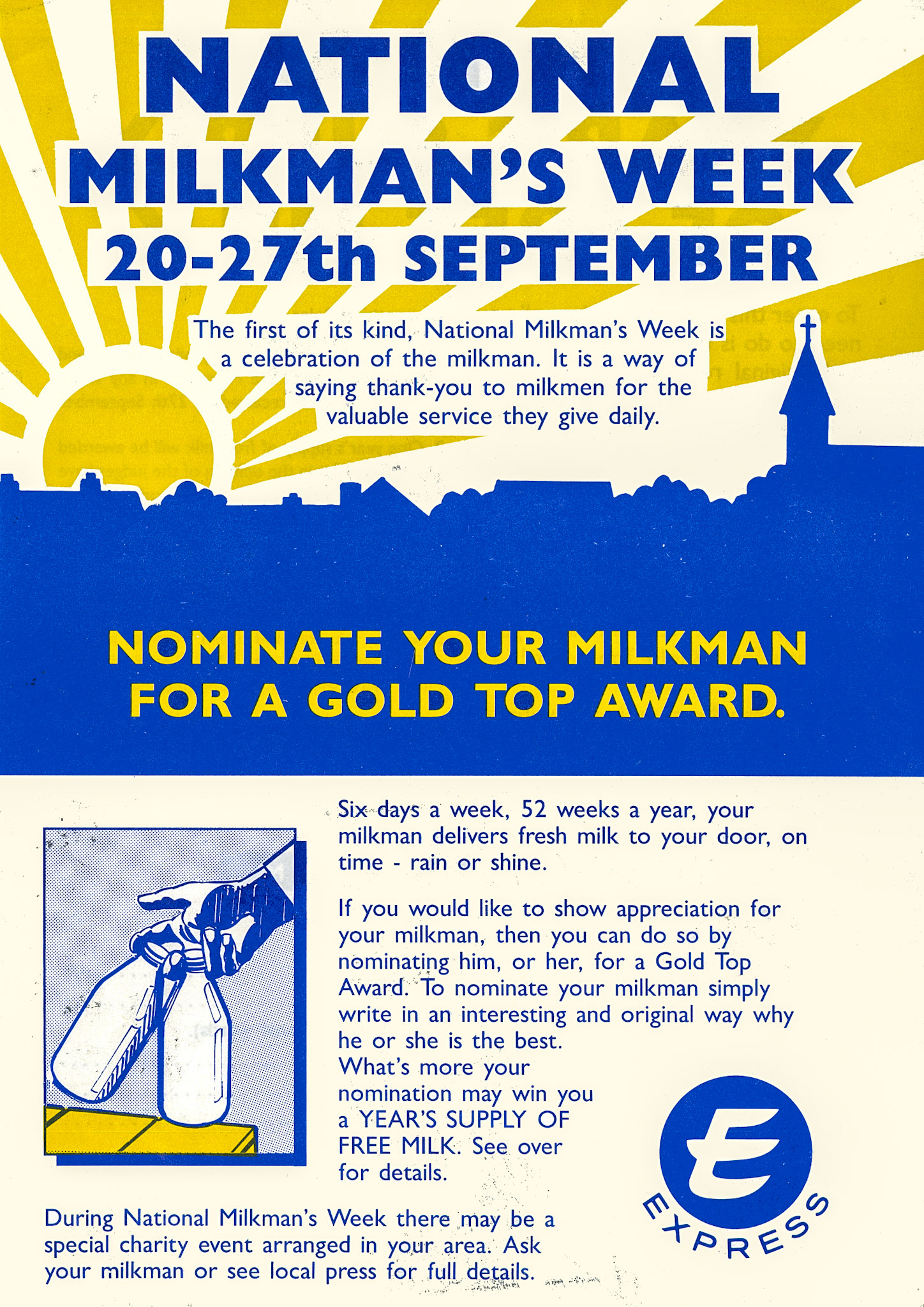 1960s? National Milkman's Week Launch.(Courtesy Paul Luke)