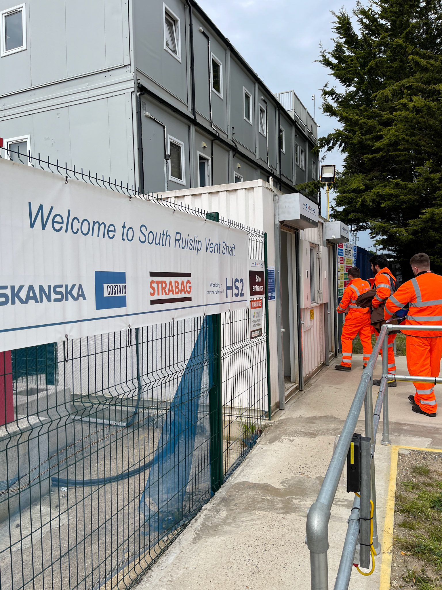 2023 South Ruislip site, entrance to HS2 Vent Shaft