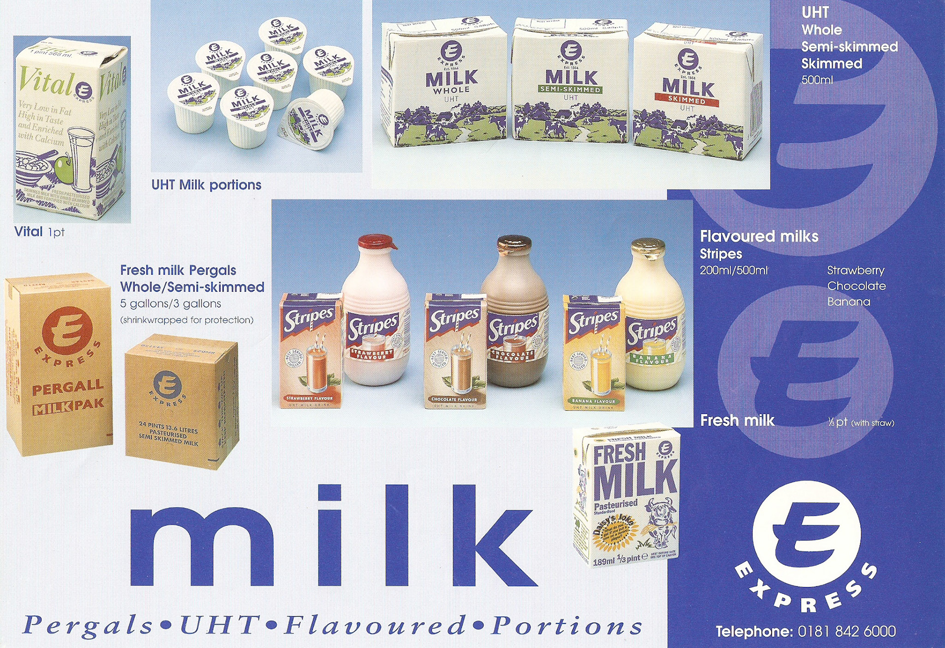 1980's ? probably Caterers/ shops promotion leaflet (Courtesy Paul Luke)