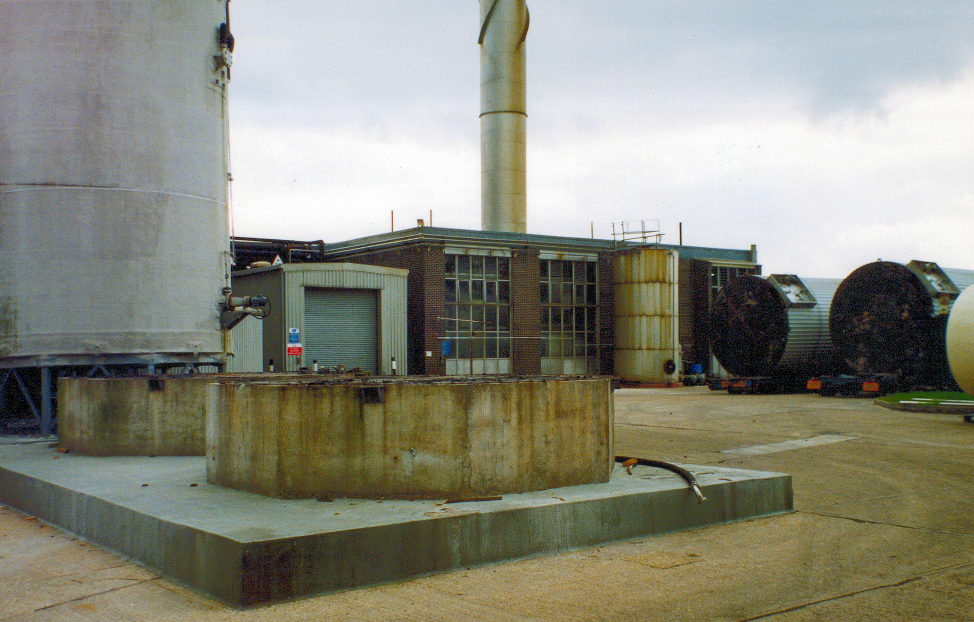 1992 Milk Silos awaiting despatch (Courtesy Bill Willson)
