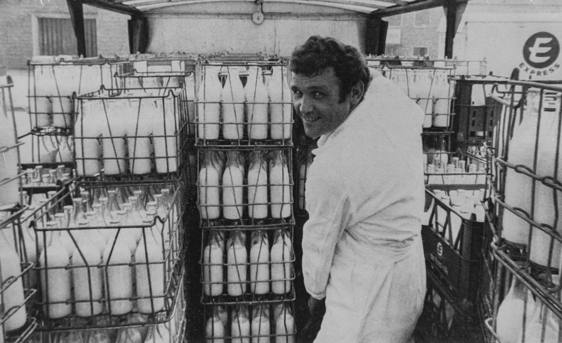1960s? Sterilised milk in plastic and metal crates. (Courtesy Paul Smith)