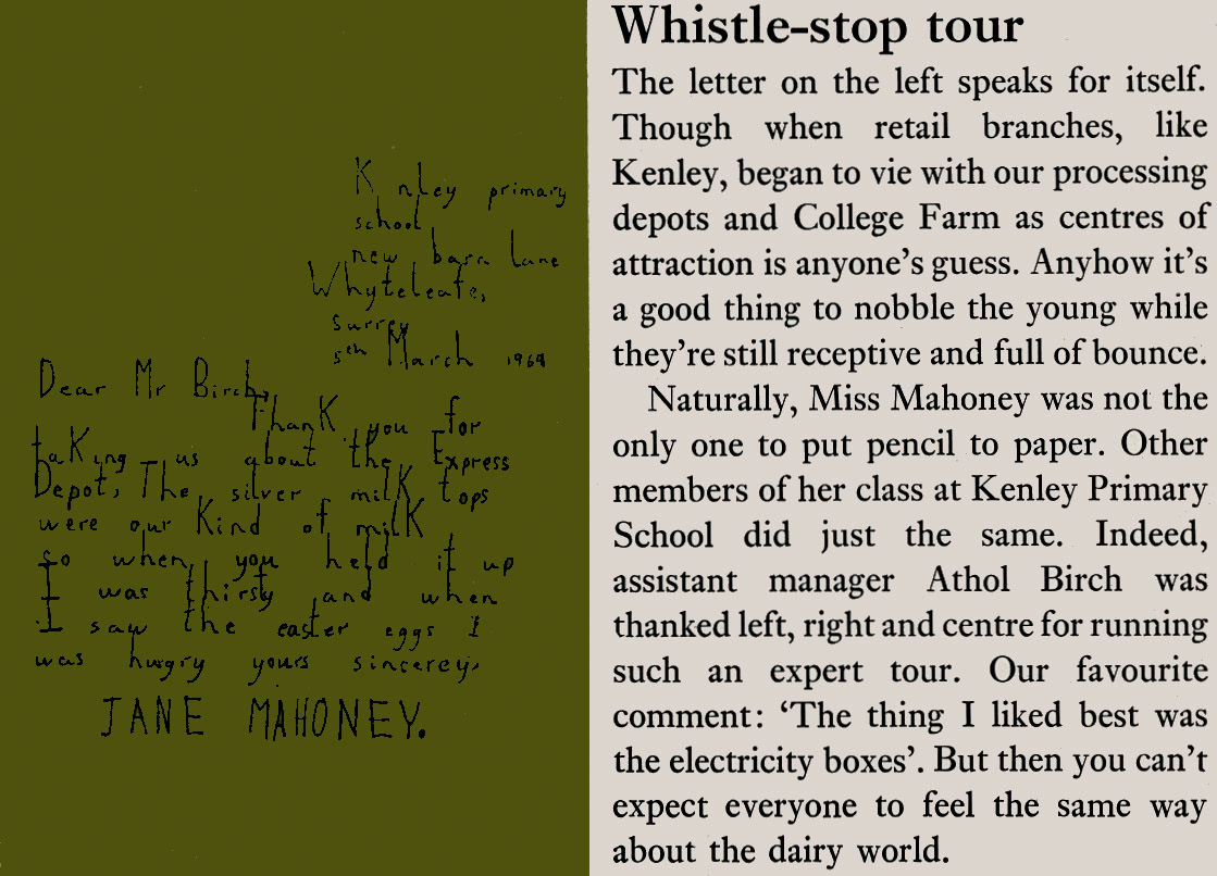 1969 Kenley Primary School visit. (Express News Summer)