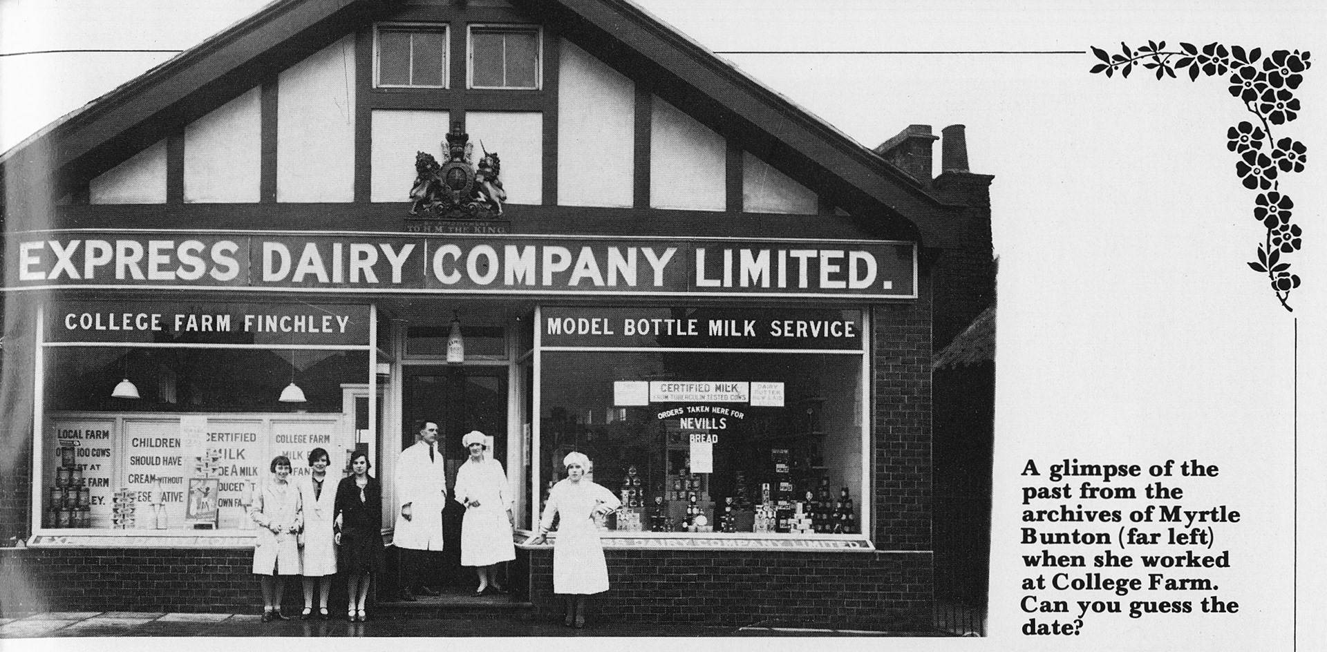 1928 College Farm shop, Finchley