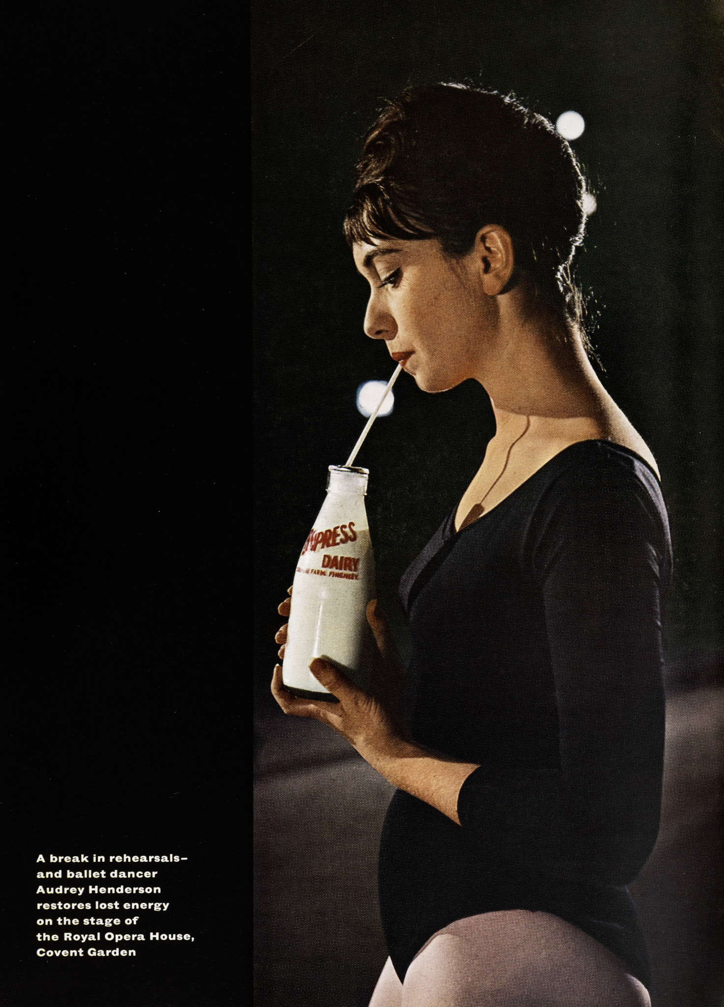 1962 Ballet Dancer Audrey Henderson at the Royal Opera House.  (Express News Spring Back Cover)