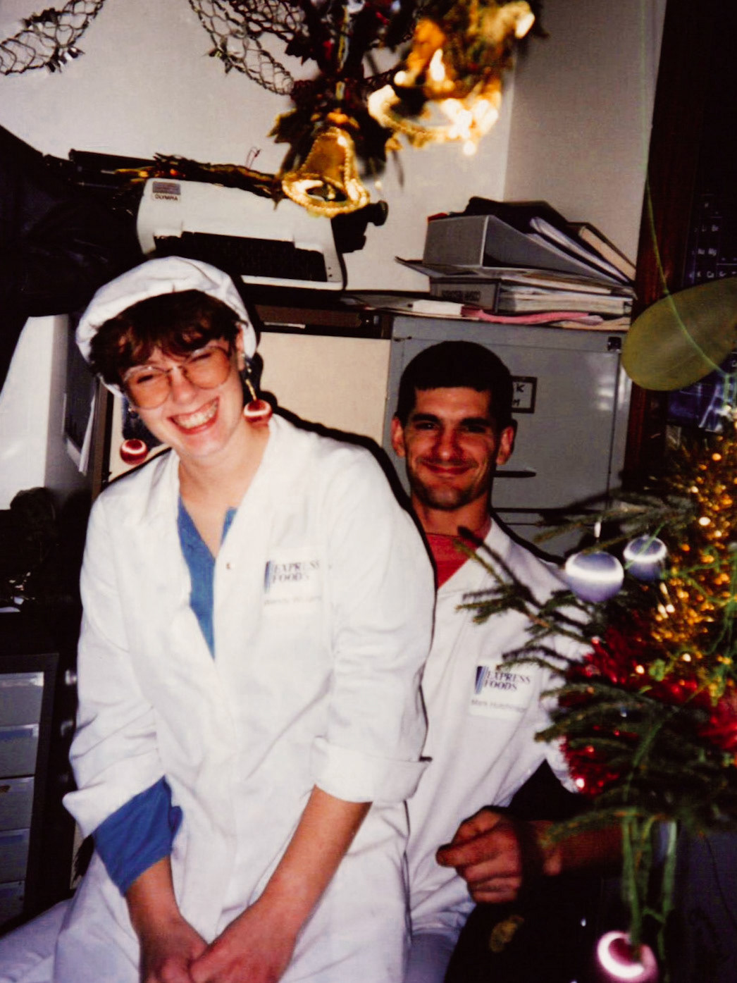 1991 Wendy Williams and Mark Hutchinson prior to the site closure (Courtesy Wendy Hawker)