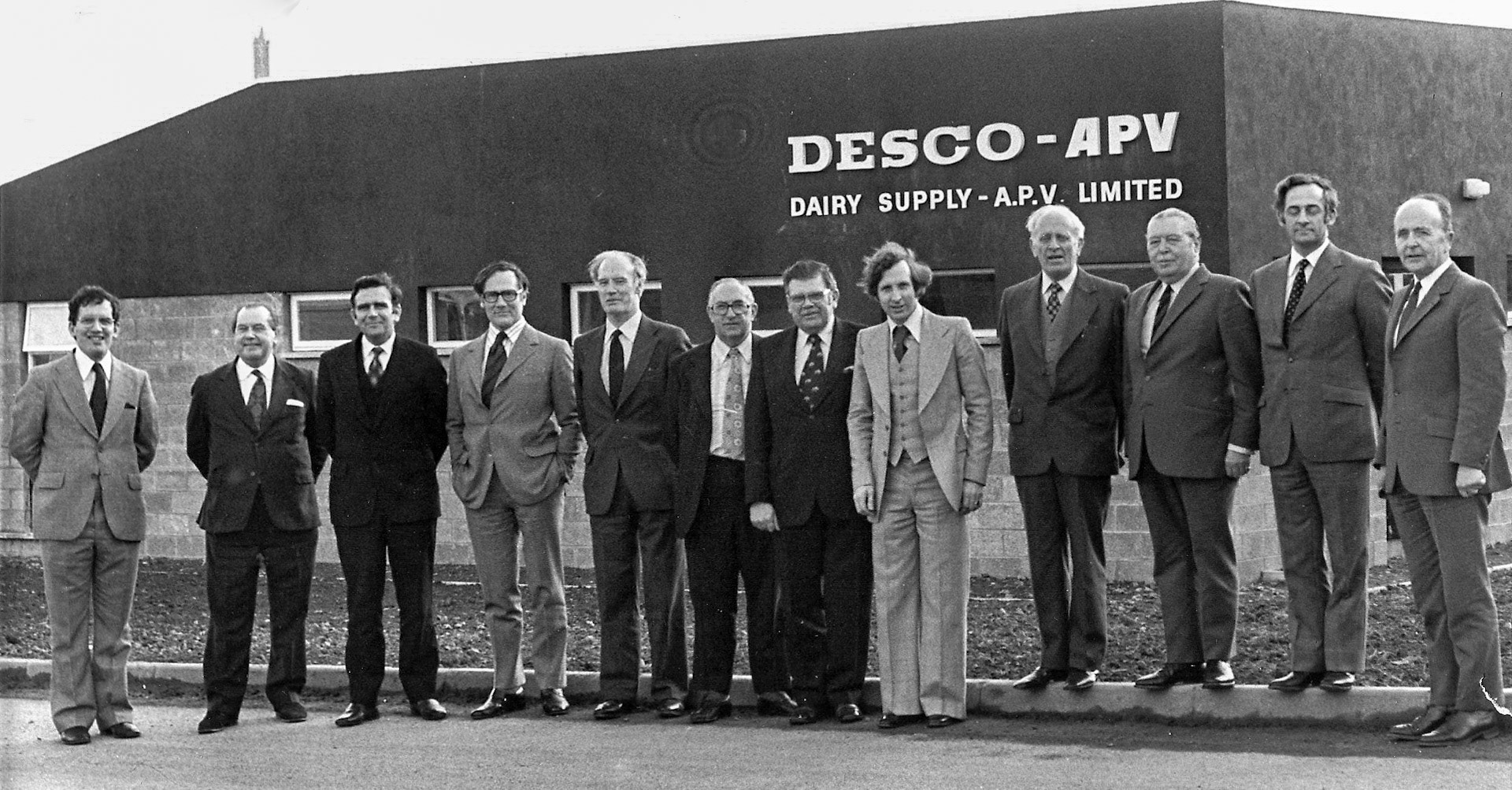 Dairy Supply Company staff, Joseph Stockwell fourth from the right. (Courtesy Helen White)